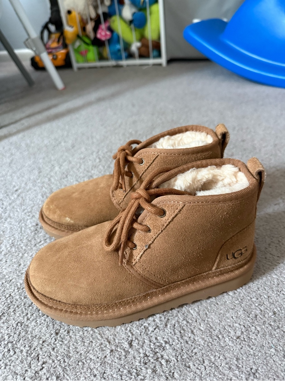 UGG Tan Rubber Tread Sole Boots